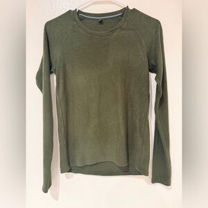 Uniqlo Olive Green heat-tech long sleeve top Size XS